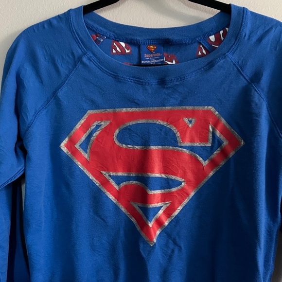 DC Comics Blue Top with Red Superman Emblem - Picture 2 of 5